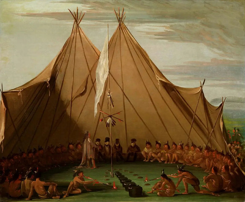 Sioux Köpeği Ziyafeti - George Catlin