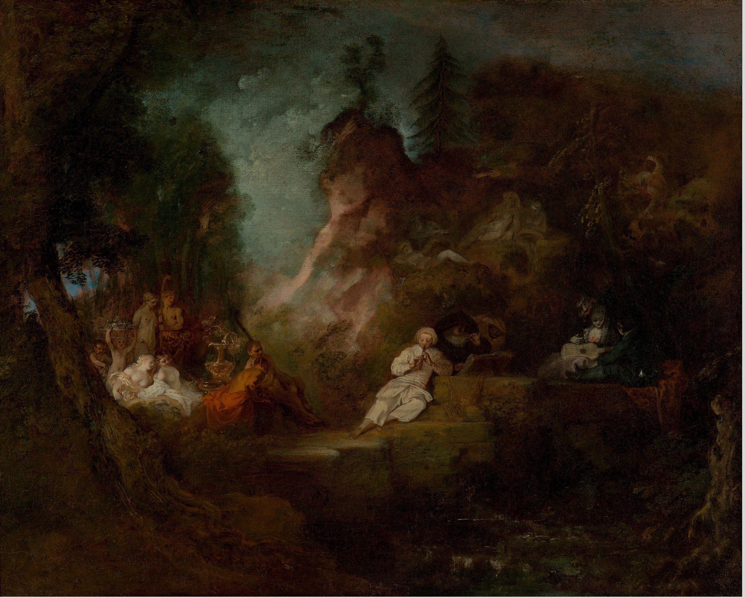 Pan Onuruna Kutlamalar - Antoine Watteau