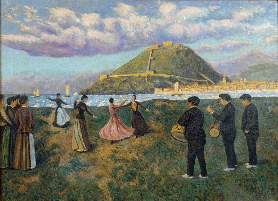 Bask dansi (El Antiguo, Saint-Sébastien'de dans) - Darío de Regoyos