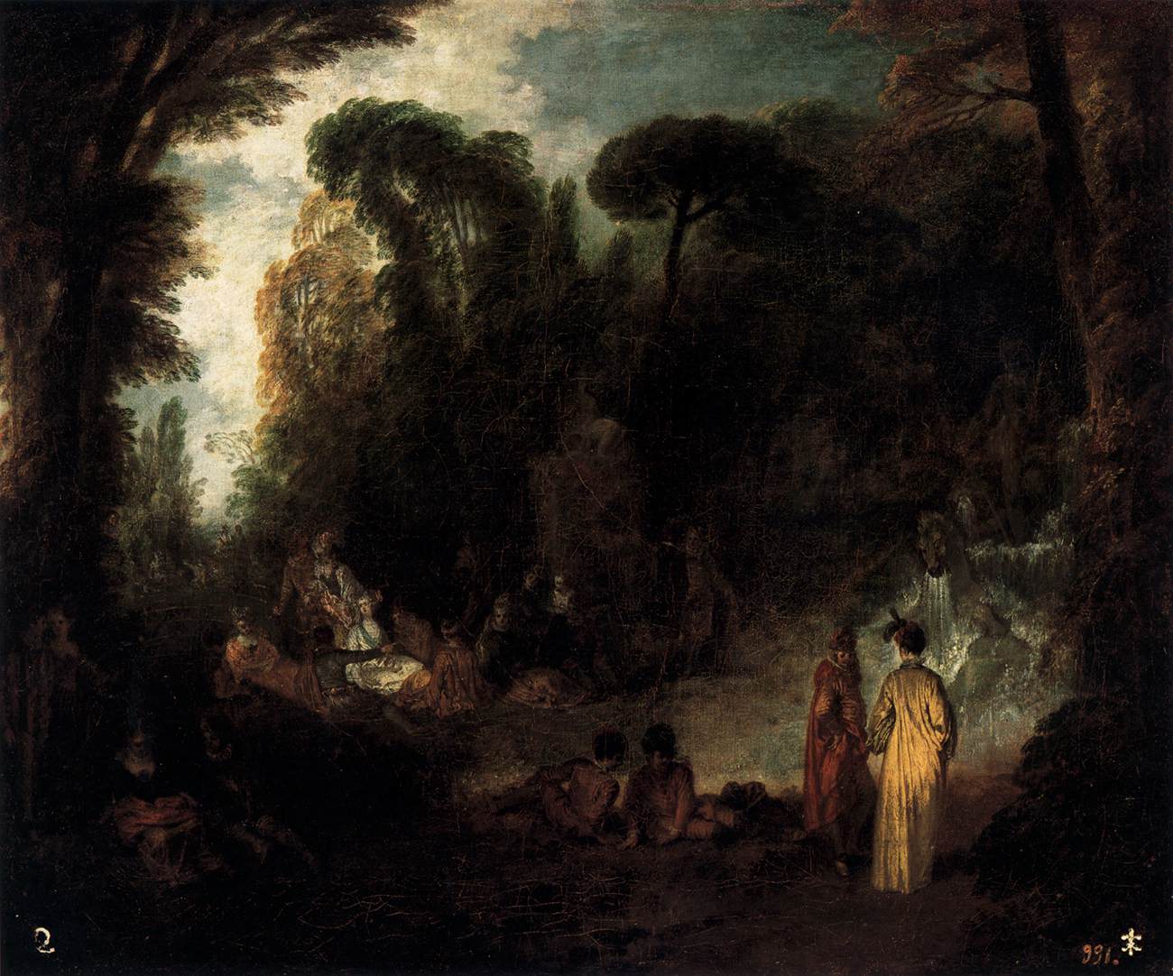 Bir Parkta Kutlama - Antoine Watteau