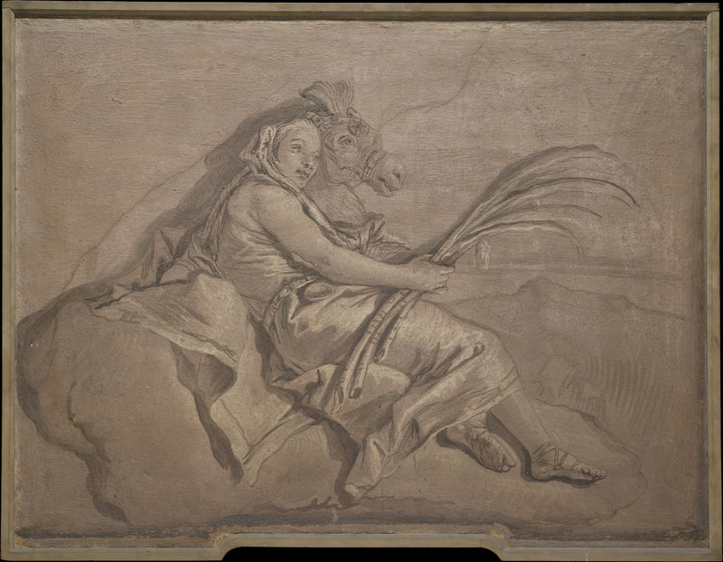 Figure allégorique représentant l'Asie - Giovanni Domenico Tiepolo