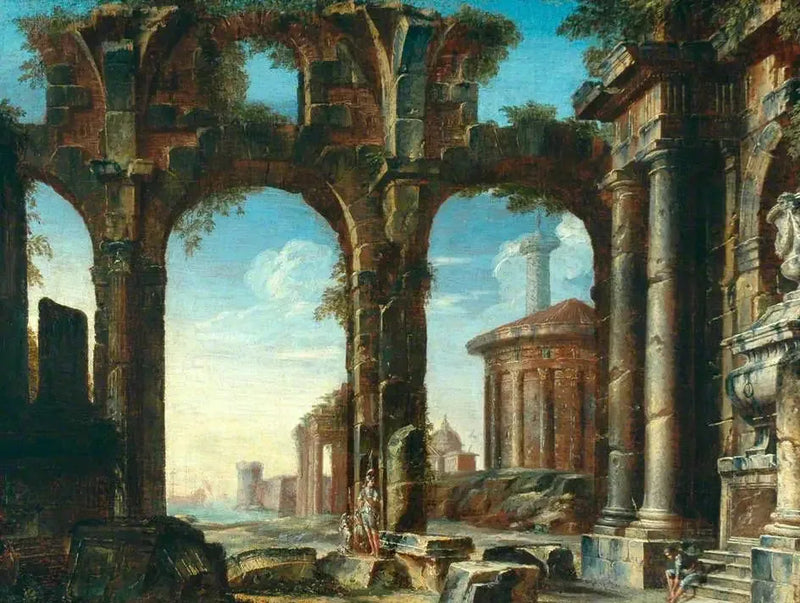 Klasik Harabelerde Figürler - Giovanni Paolo Panini