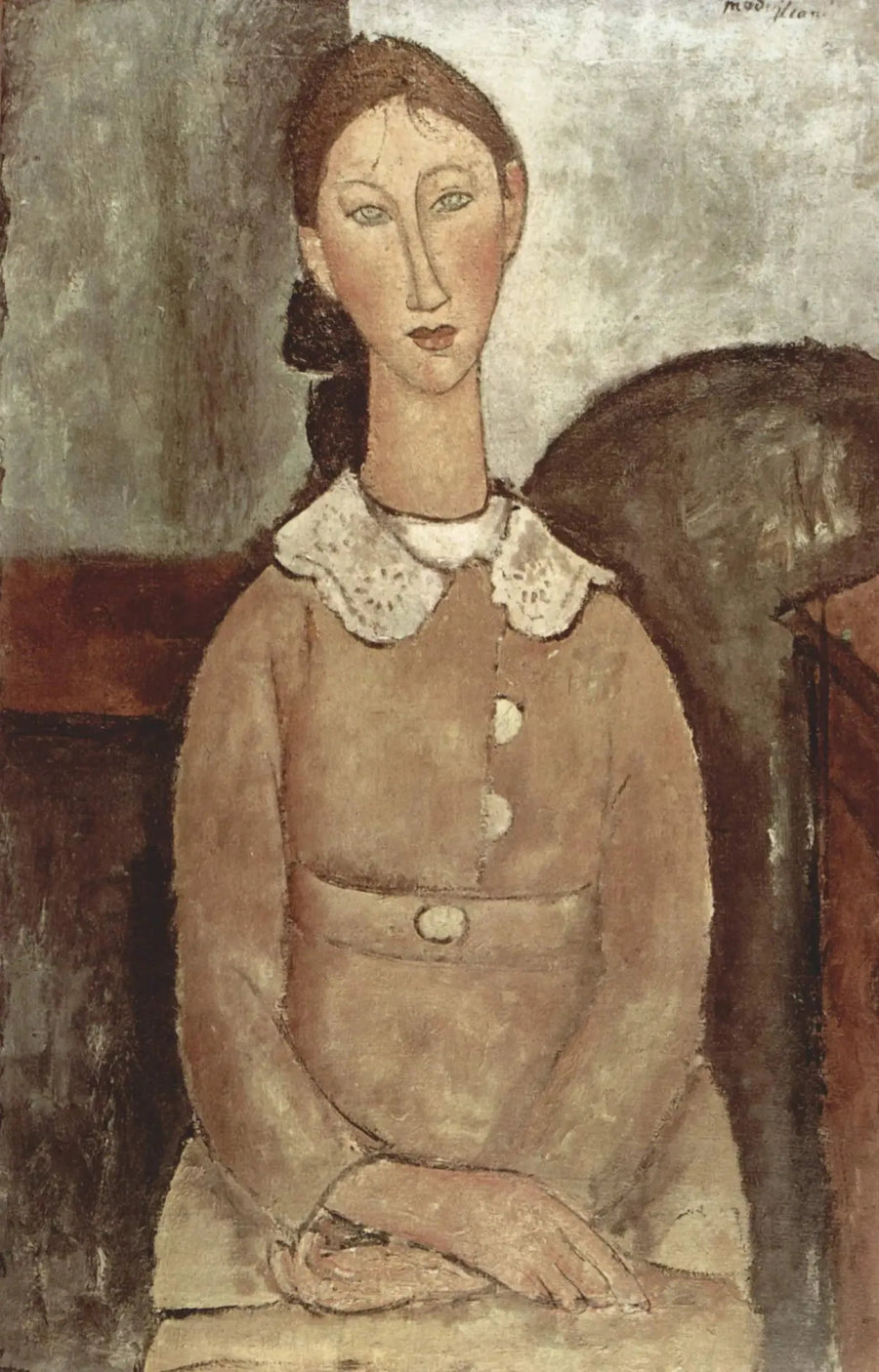 Sarı Elbise İçindeki Filet - Amedeo Modigliani