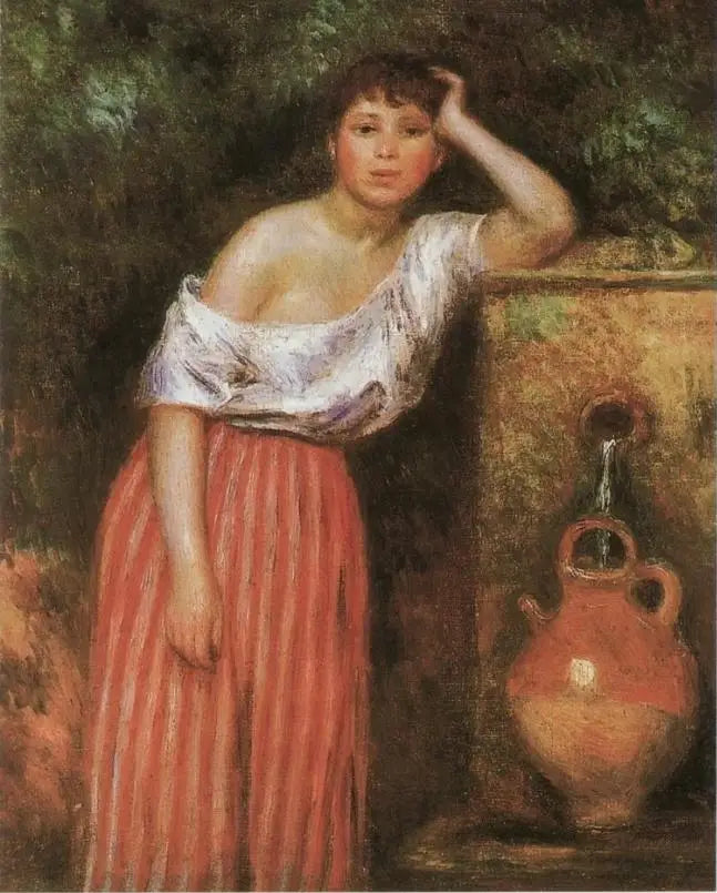 Bir Çeşmenin Yanındaki Kız - Pierre-Auguste Renoir