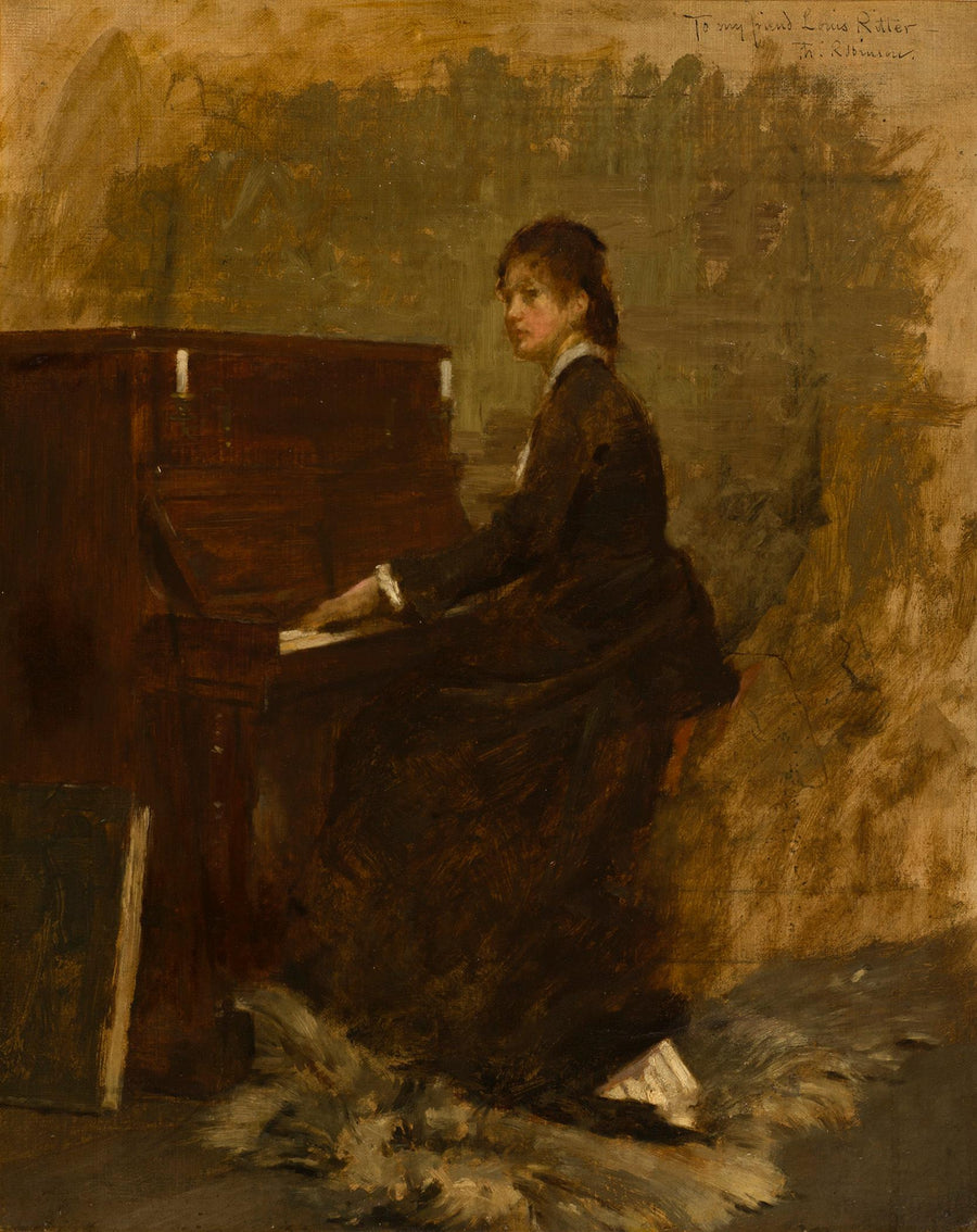 Piyano Çalan Kız - Theodore Robinson