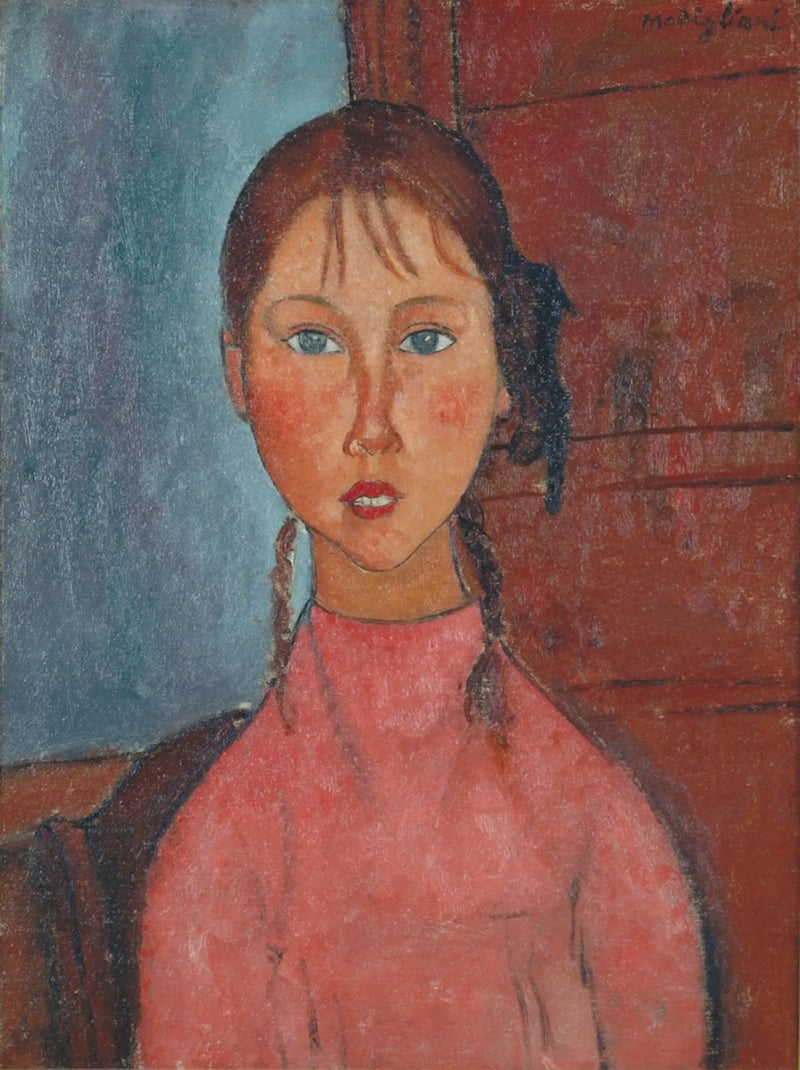 Örgülü Kız - Amedeo Modigliani
