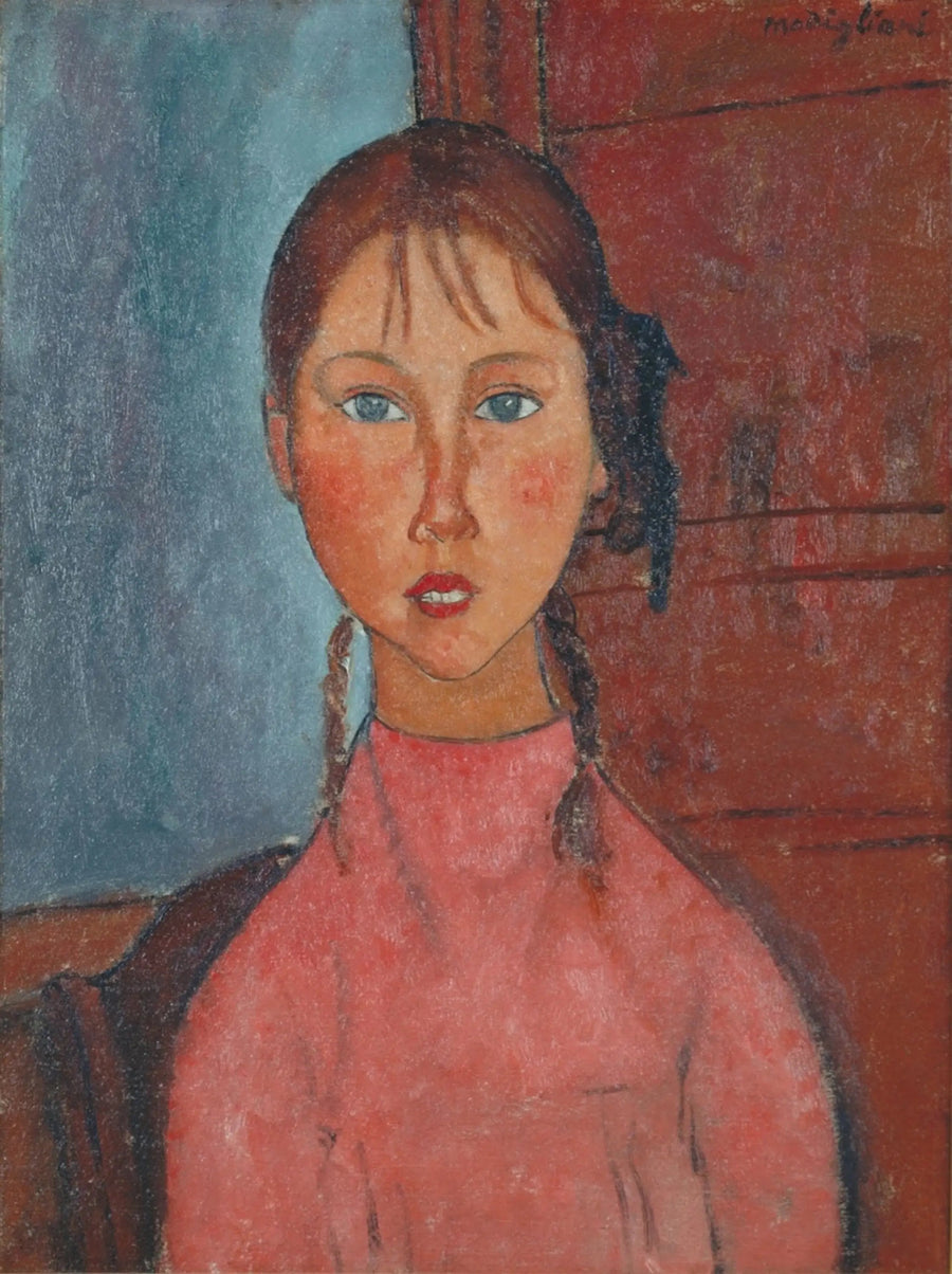 Örgülü Kız - Amedeo Modigliani