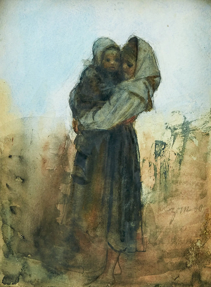 Kız ve çocuk - Anders Zorn