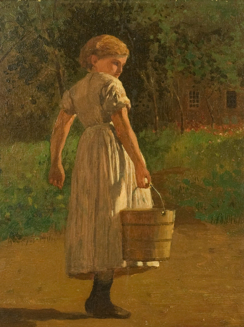Fille avec seau - Winslow Homer