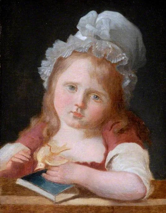 Ölü Kanarya ile Kız - Jean-Baptiste Greuze