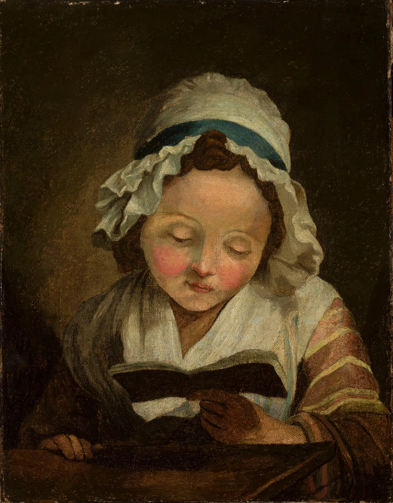 Kız Kitapla - Jean-Baptiste Greuze