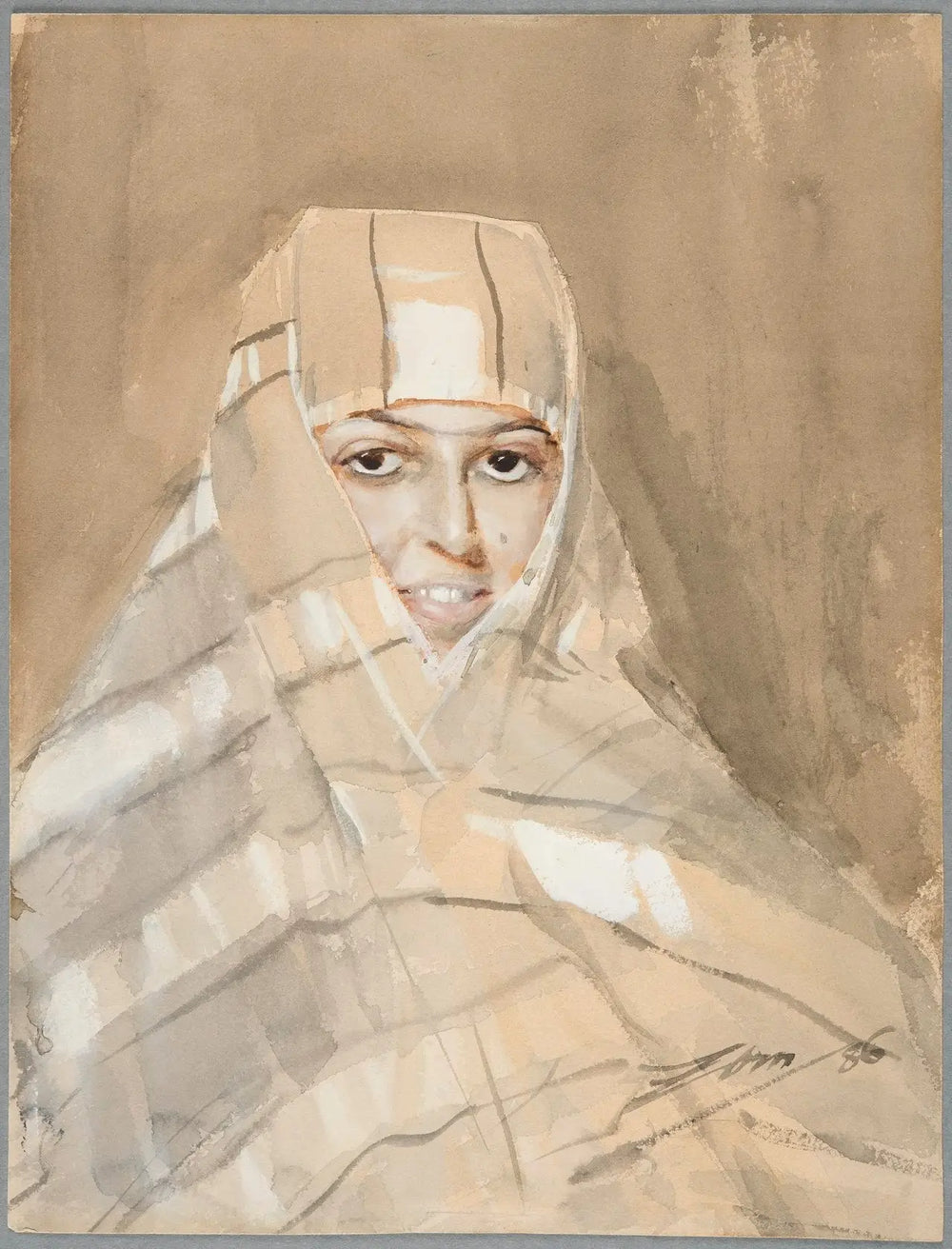 Fille bédouine - Anders Zorn - Alpha Reproduction