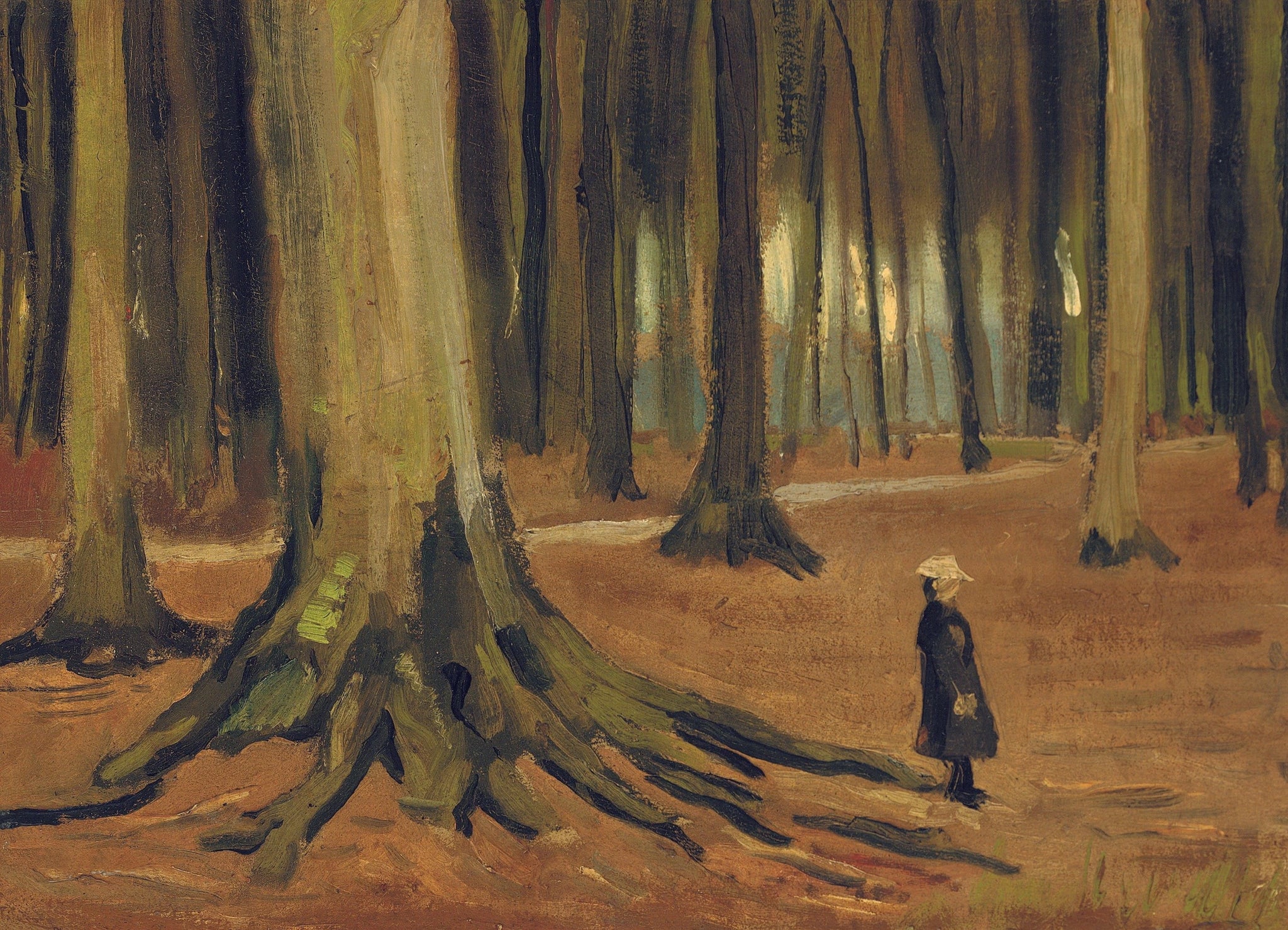 Fille dans les bois F8a JH180 — Vincent van Gogh
