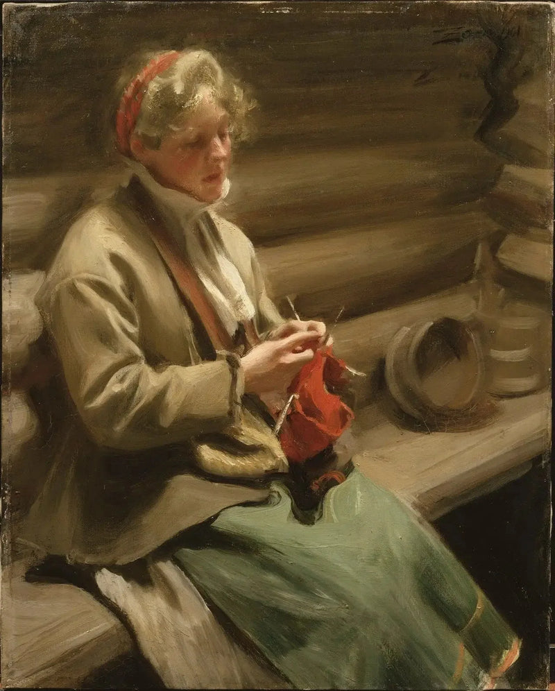 Kız Dalaçarlian Örgü Ören. Margit ve Lahana - Anders Zorn