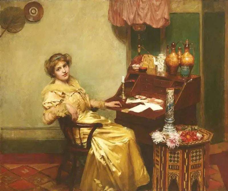 Ofisde Kız - William Merritt Chase