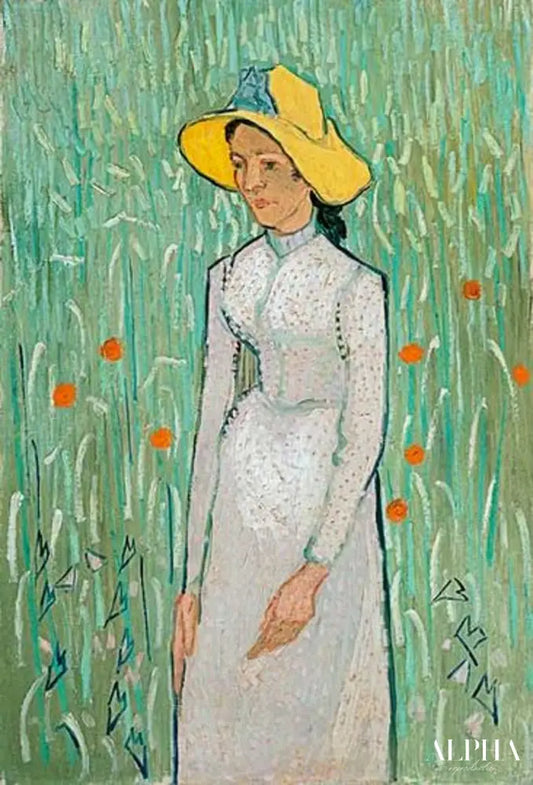 Fille en blanc - Van Gogh - Reproductions de tableaux et peintures haut de gamme