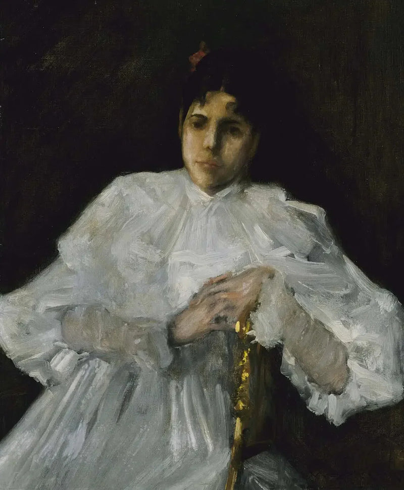 Beyaz Elbiseli Kız - William Merritt Chase