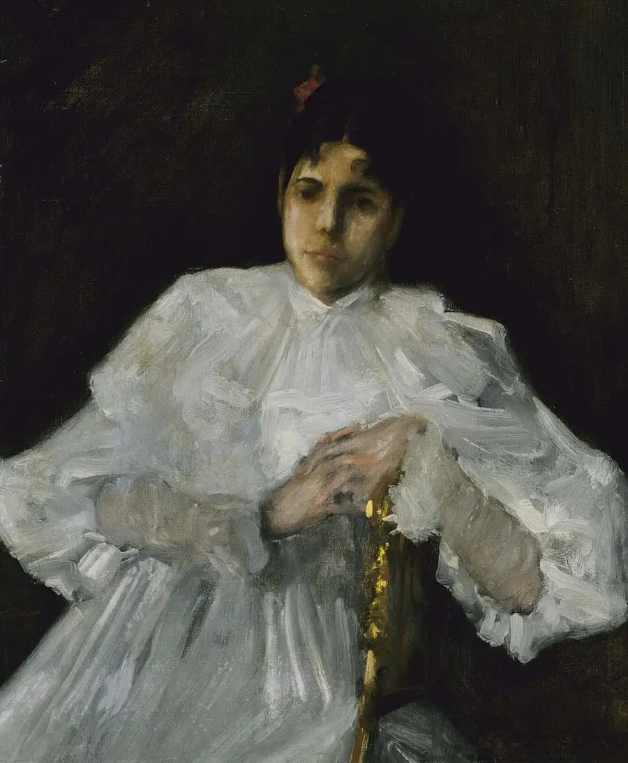 Beyaz Elbiseli Kız - William Merritt Chase