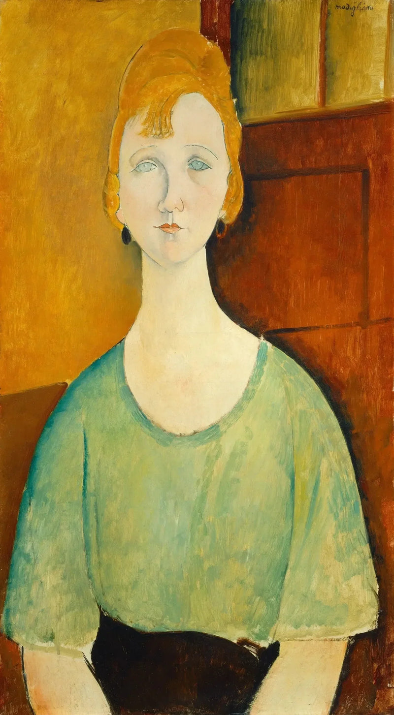 Yeşil bluzlu Kız - Amedeo Modigliani