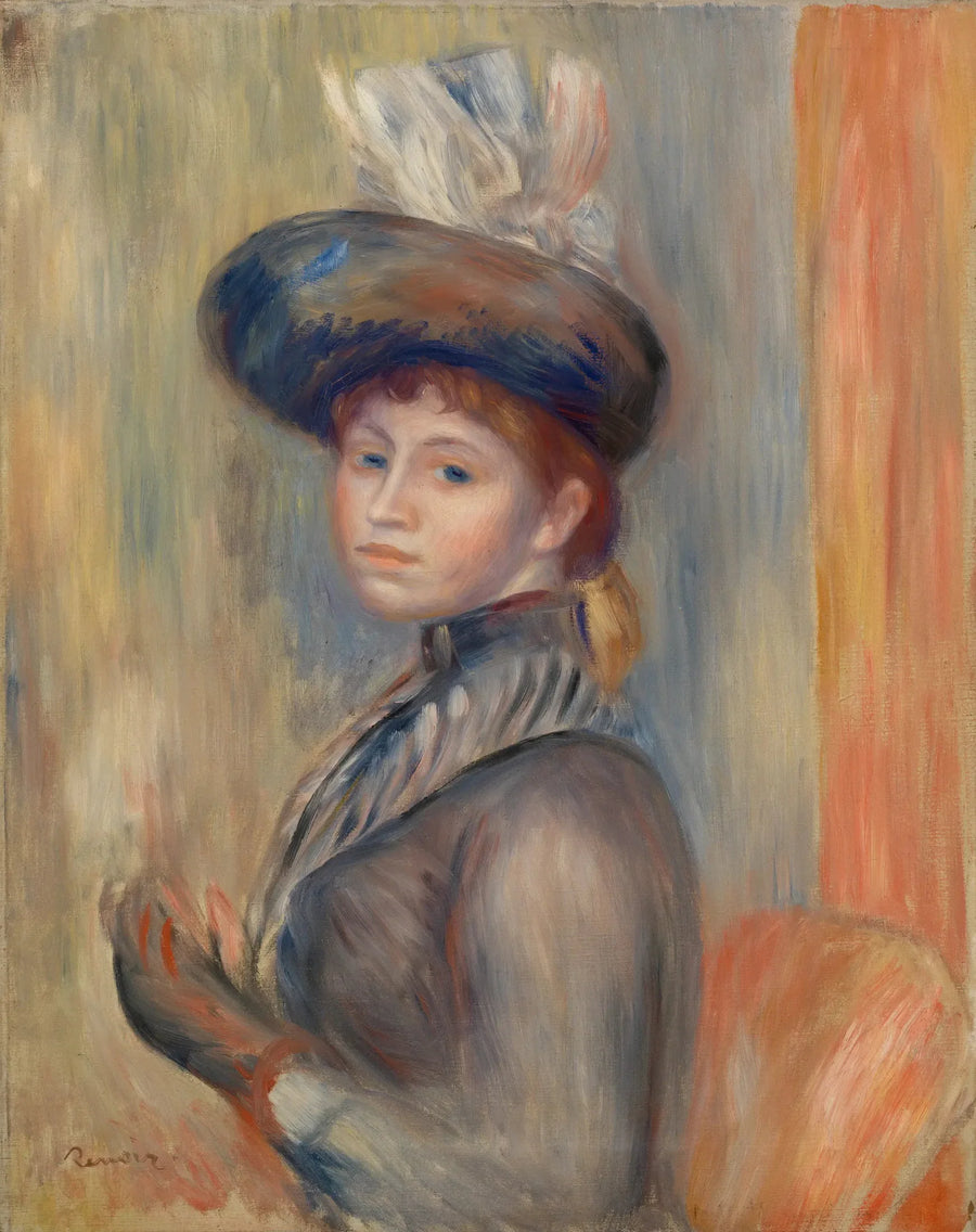 Gri-mavi Kız - Pierre-Auguste Renoir