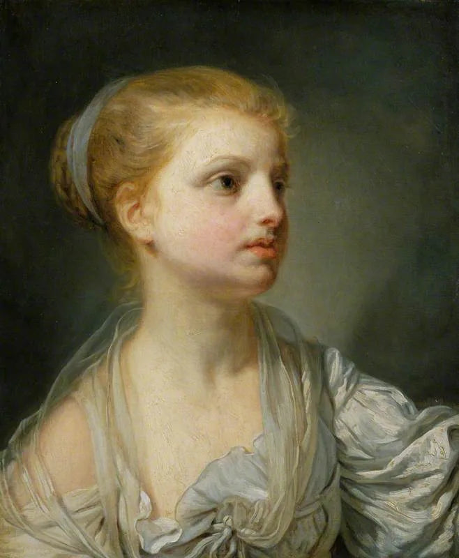 Beyaz elbise giymiş kız - Jean-Baptiste Greuze