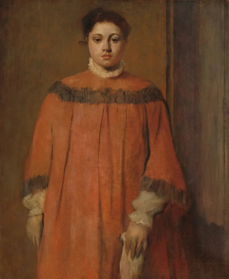 Kırmızı Elbiseli Kız - Edgar Degas