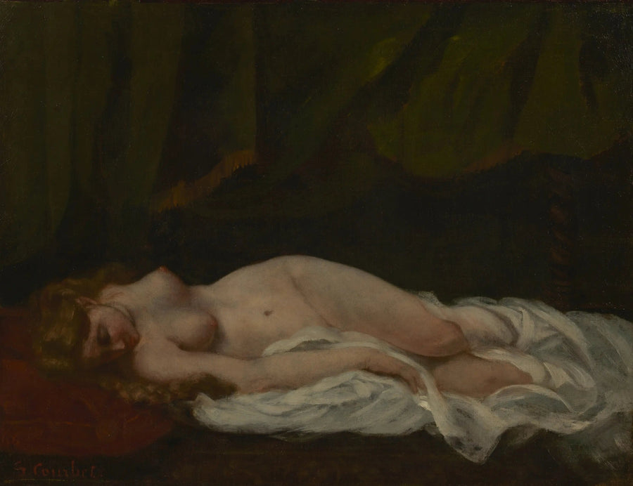 Uyuyan Kız - Gustave Courbet