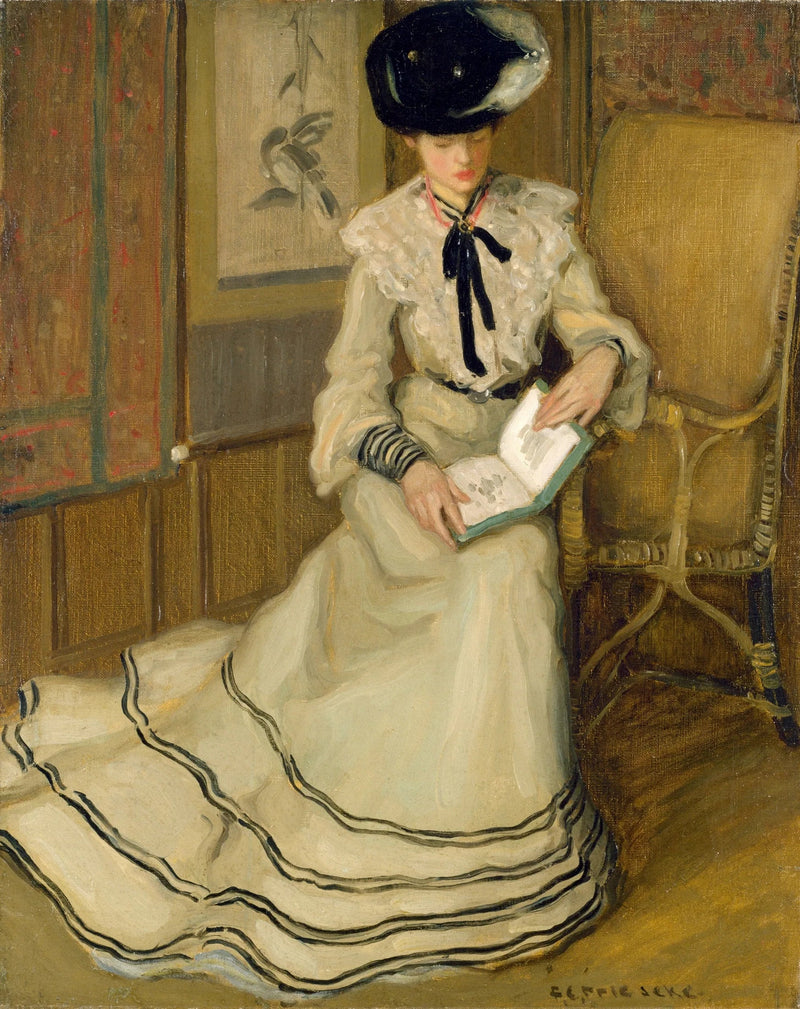 Okuyan Kız - Frederick Carl Frieseke