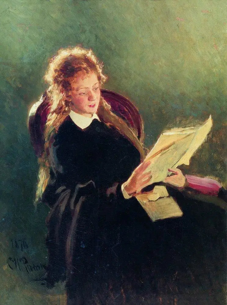 Kız okuyor - Ilya Repin