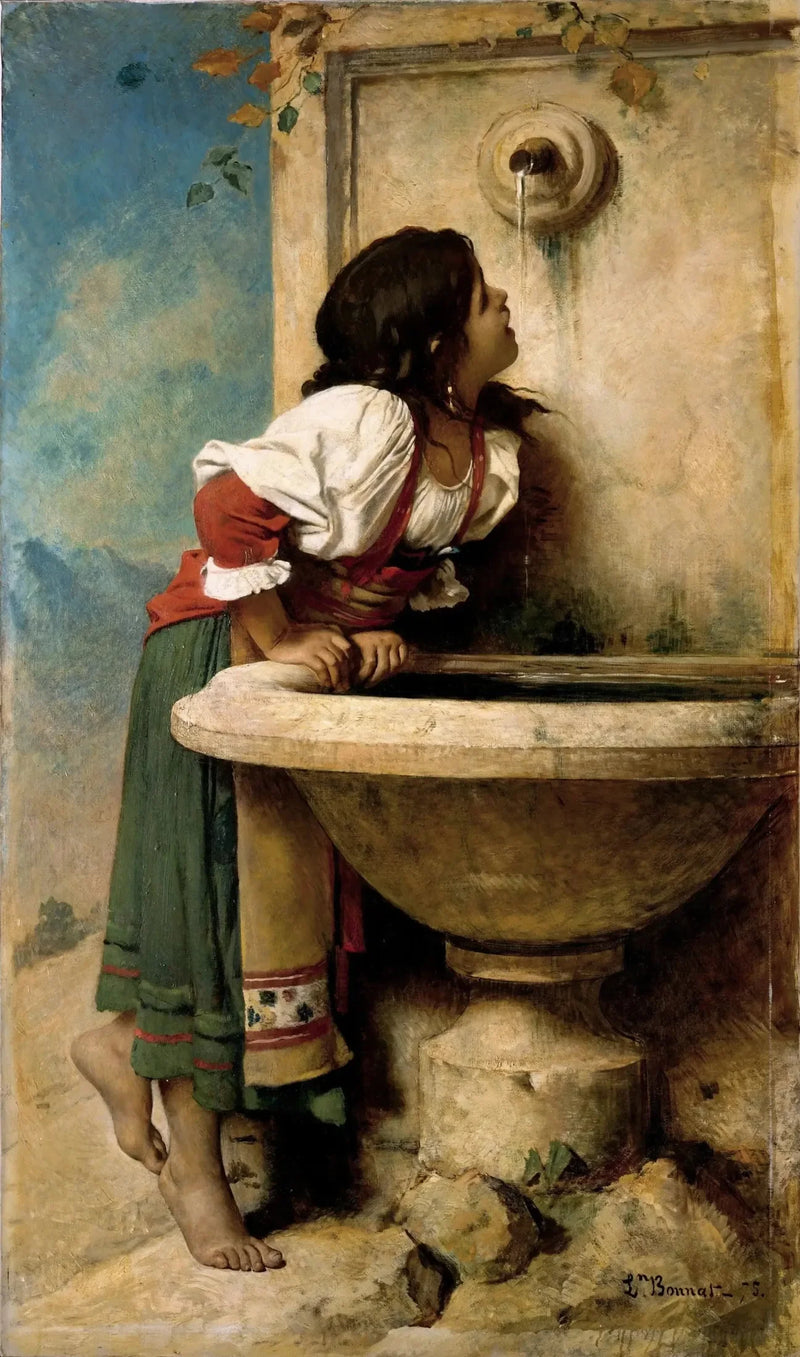 Roma Kızı Çeşmede - Léon Bonnat