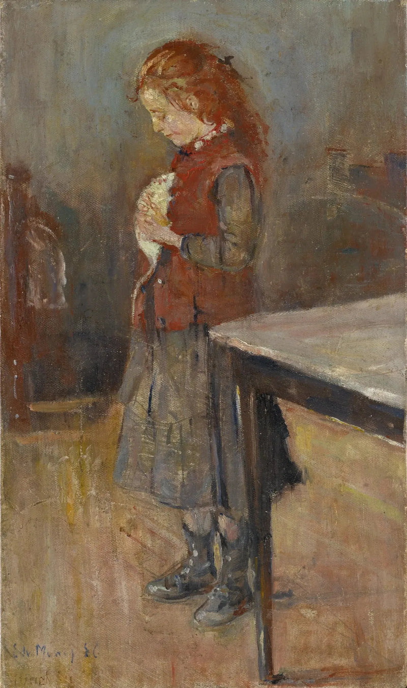 Beyaz fareli kızıl kız - Edvard Munch