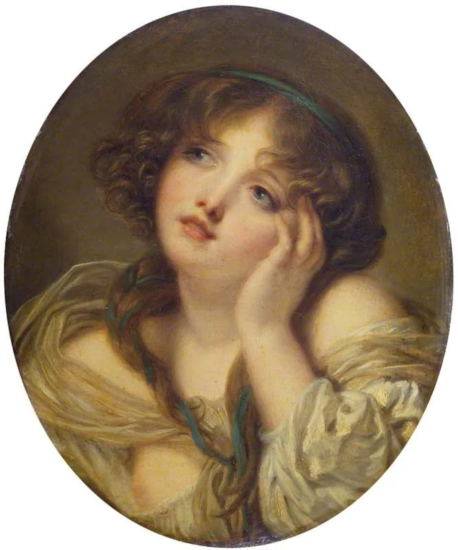Elini dayayan kız - Jean-Baptiste Greuze