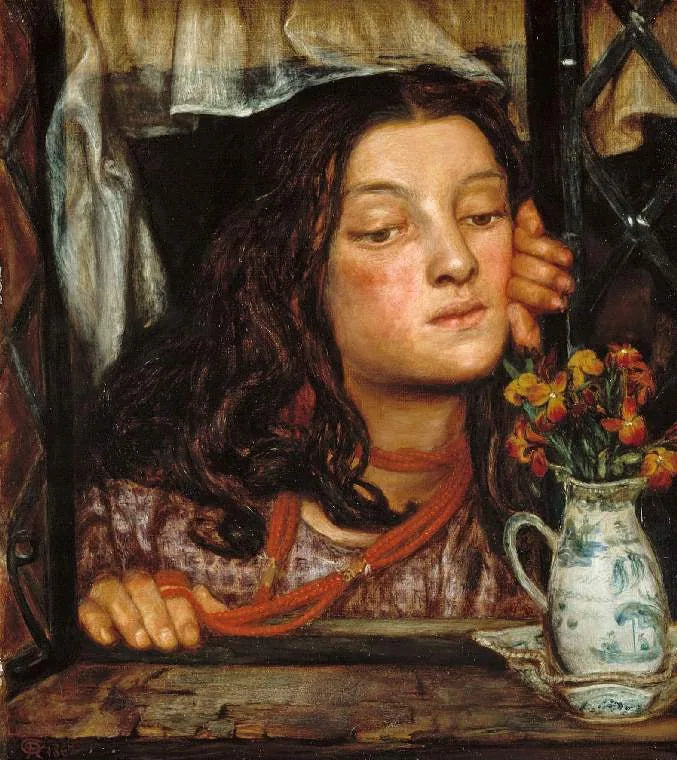 Dante Gabriel Rossetti - Bir Tel üzerinde Kız