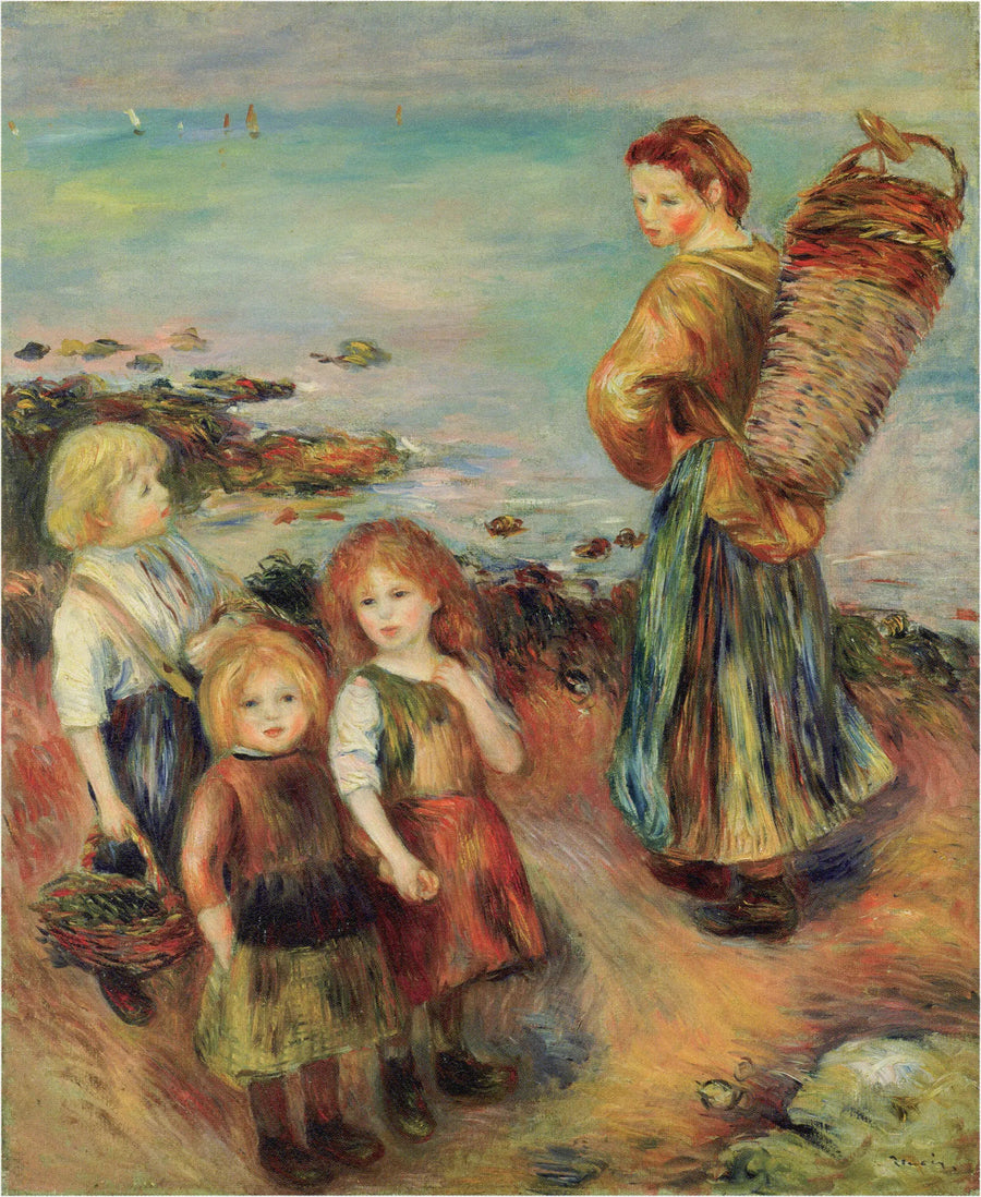 İstiridye Avlayan Kızlar - Pierre-Auguste Renoir