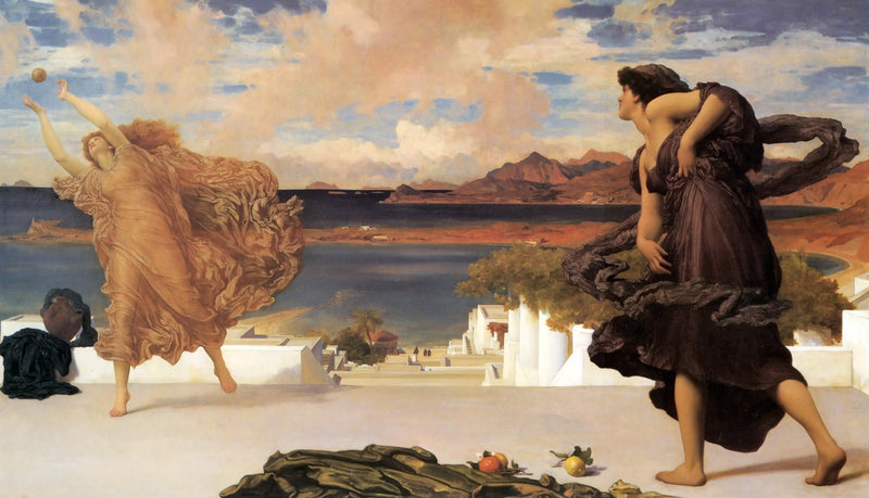 Yunan kızları top oynuyor - Frederic Leighton