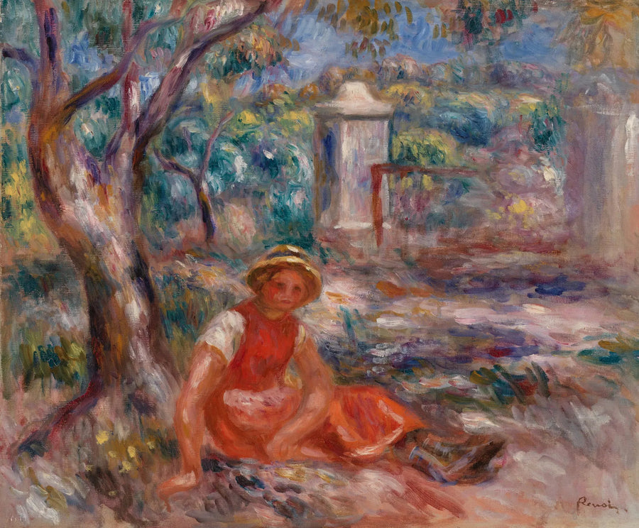 Ağaç Dibi’nde Kız Çocuk (Ağaç Dibi’nde Kız Çocuk) - Pierre-Auguste Renoir