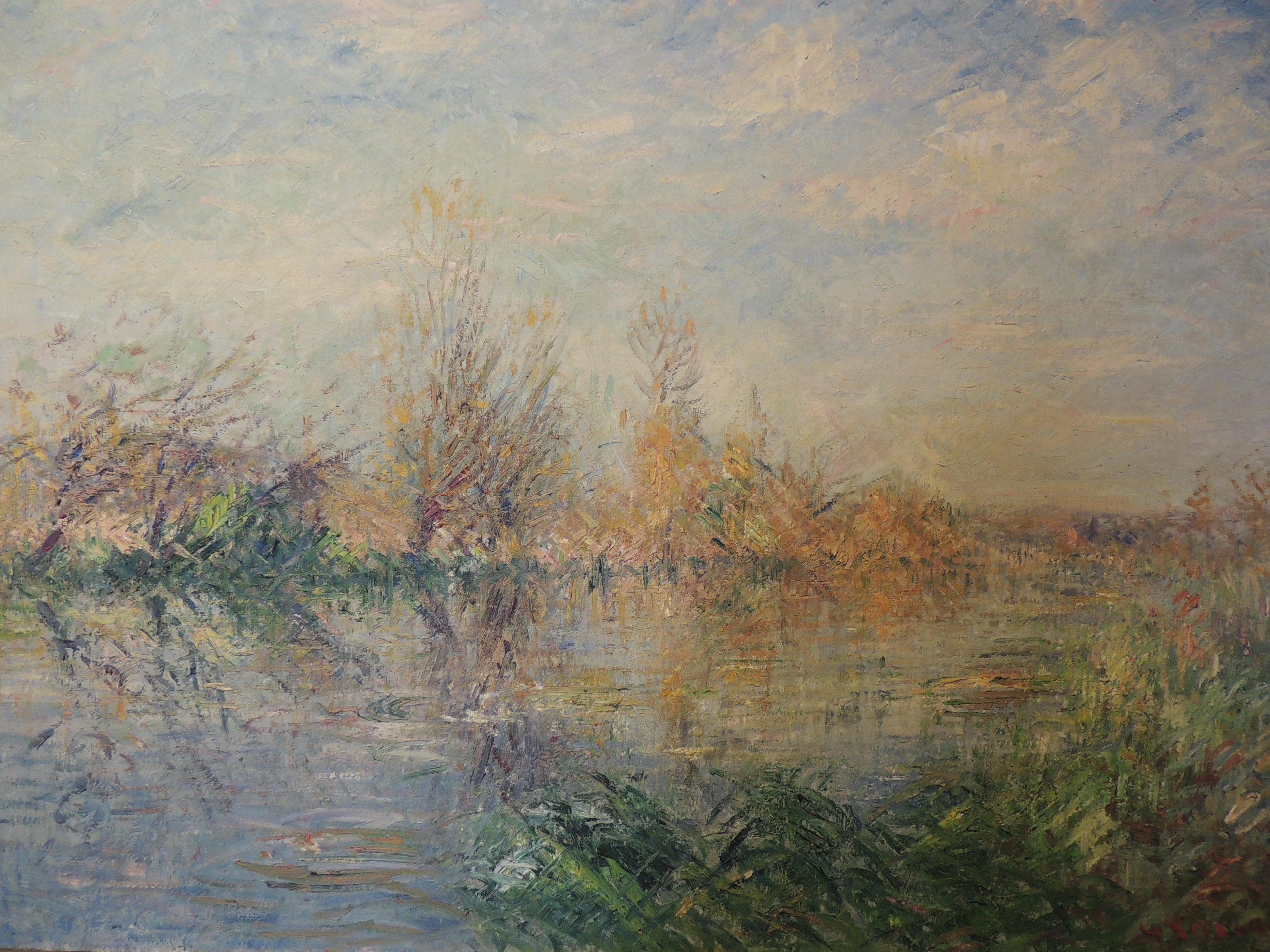 Fin d'automne, rivière d'Eure au Vaudreuil - Gustave Loiseau
