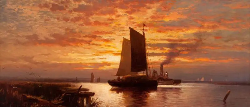 Günün Sonu, New York Limanı - Edward Moran