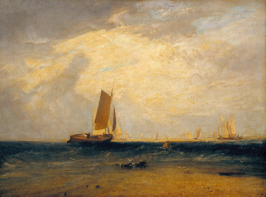Blythe-Sand'da Balık Tutma, Gelgit Yükseliyor - J. M. W. Turner