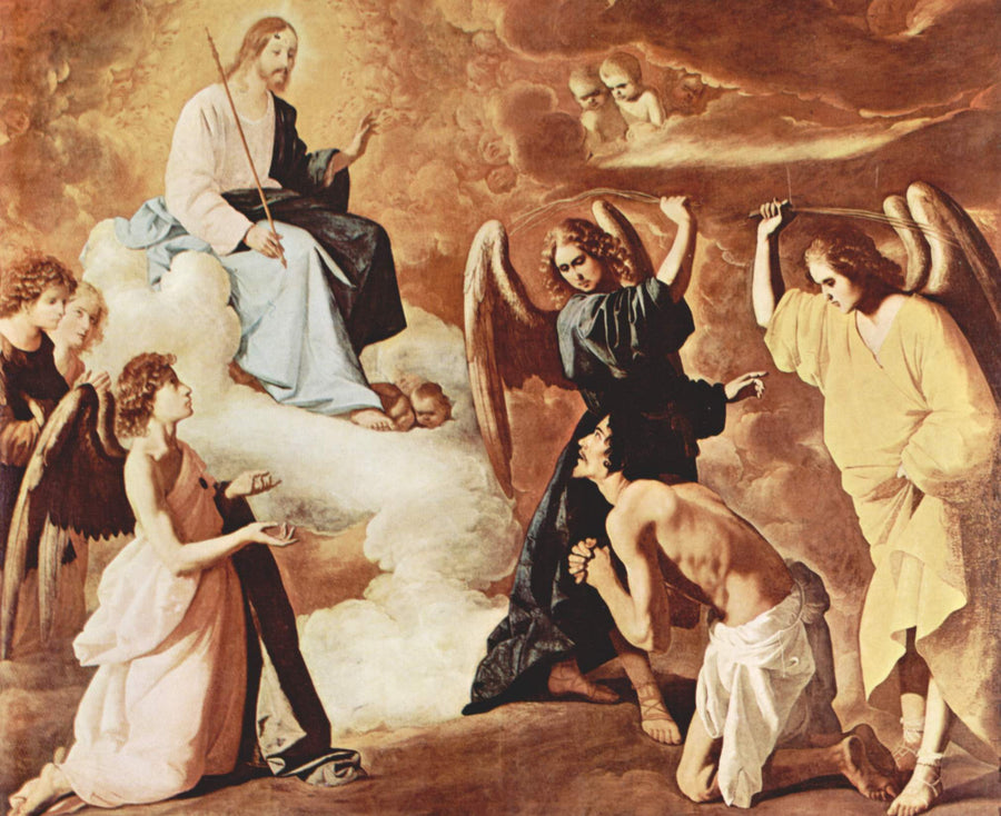 Aziz Jerome'in Kırbaçlanması - Francisco de Zurbarán