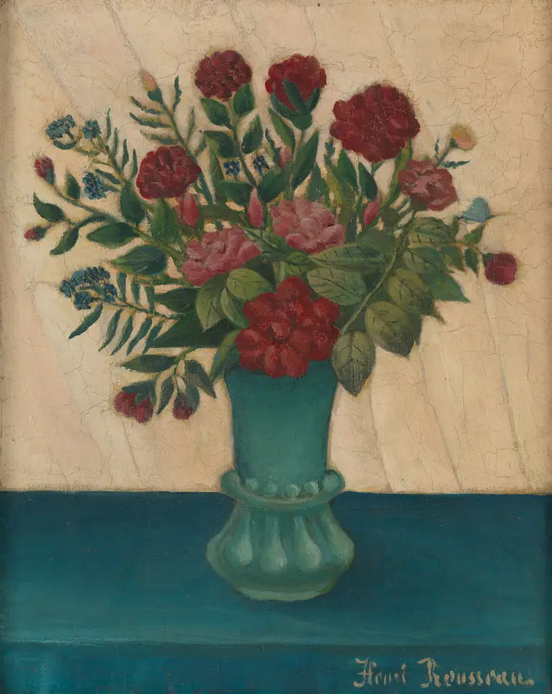 Vazoda Çiçekler - Henri Rousseau
