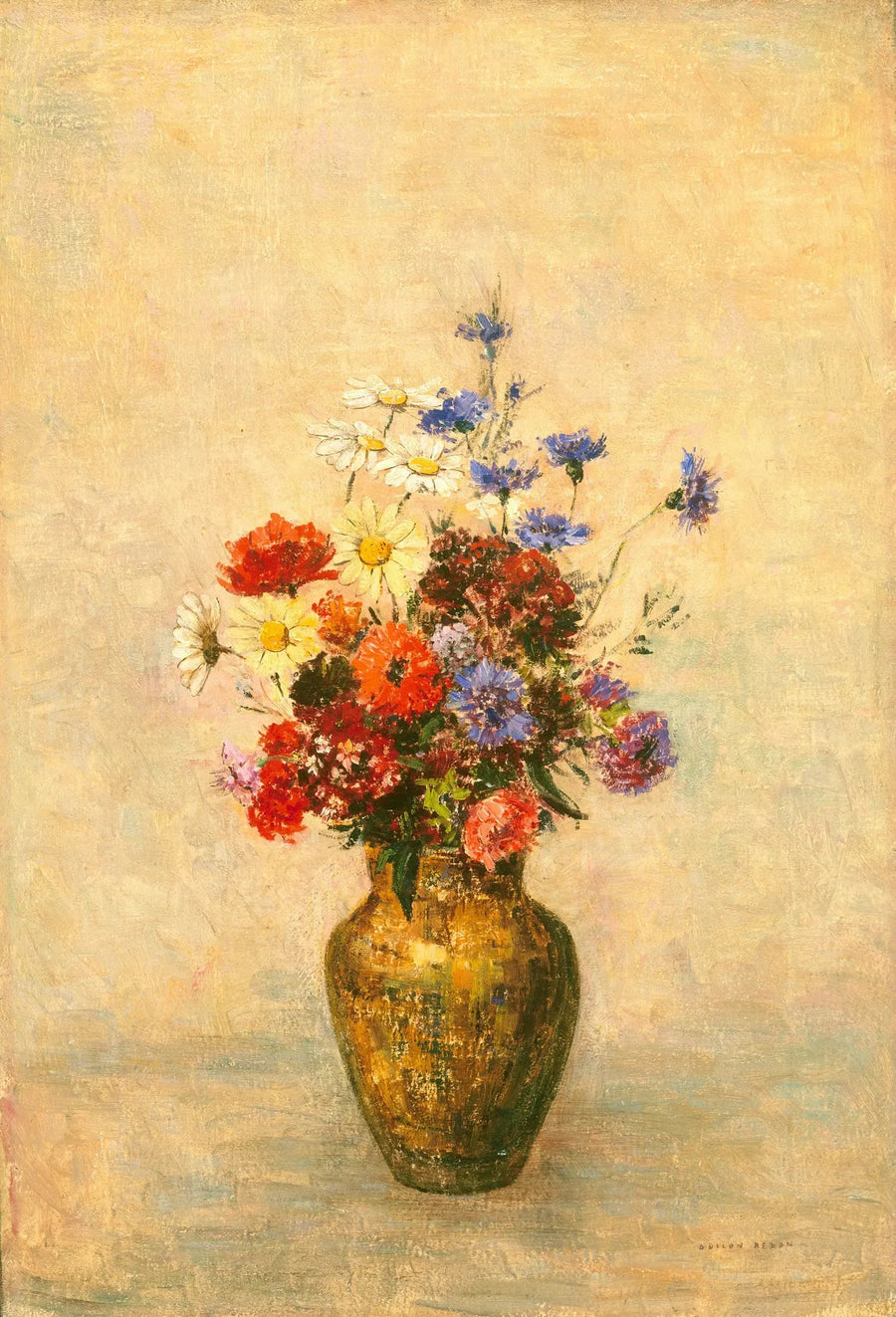 Vazoda Çiçekler - Odilon Redon