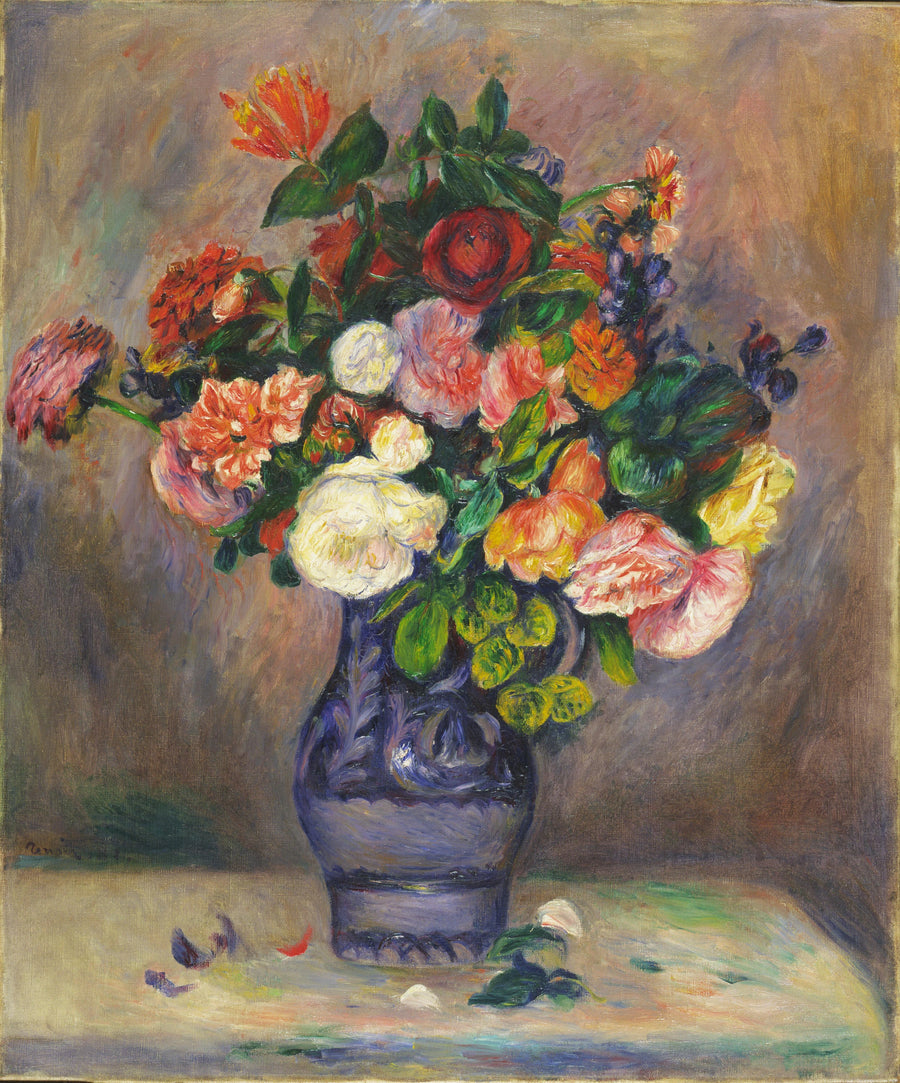 Bir Vazoda Çiçekler - Pierre-Auguste Renoir