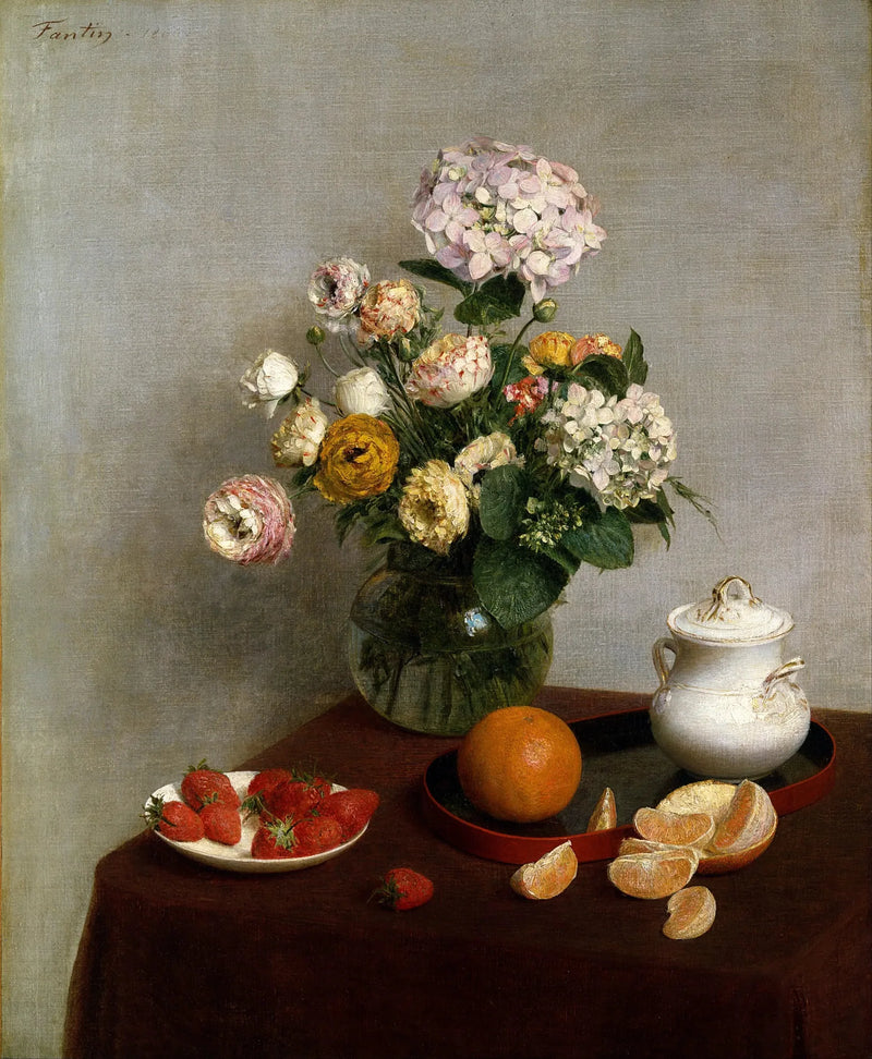 Çiçekler ve Meyveler - Henri Fantin-Latour