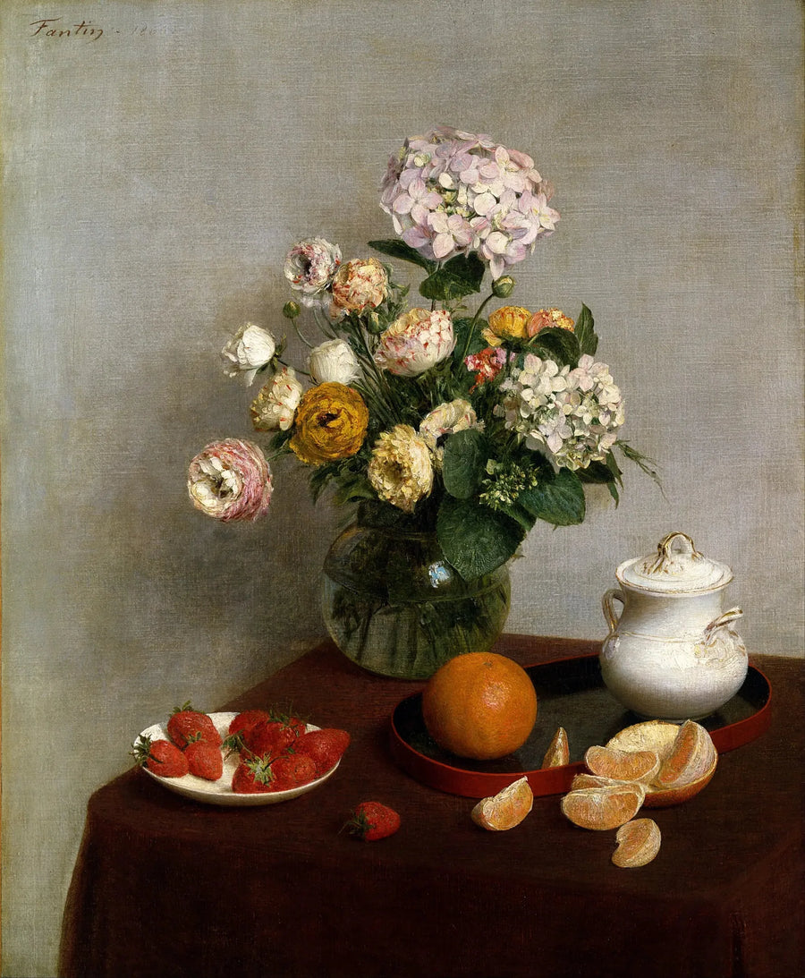 Çiçekler ve Meyveler - Henri Fantin-Latour