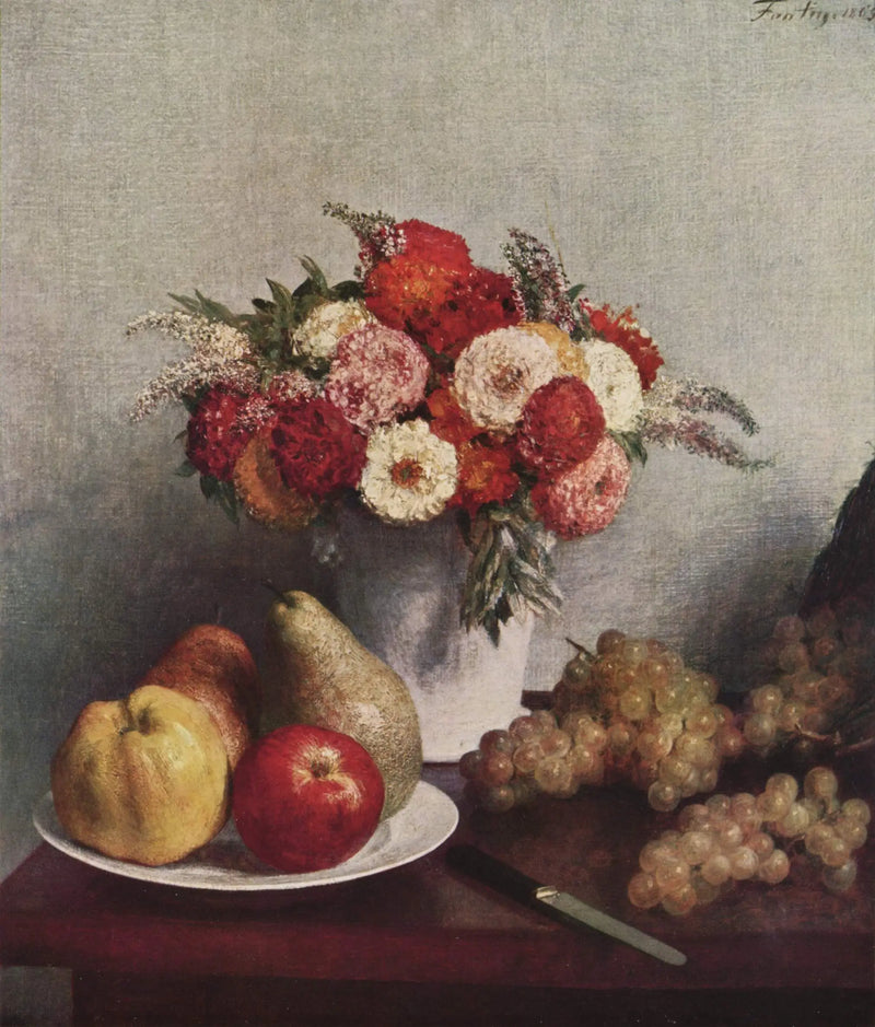 Çiçekler ve Meyveler - Henri Fantin-Latour
