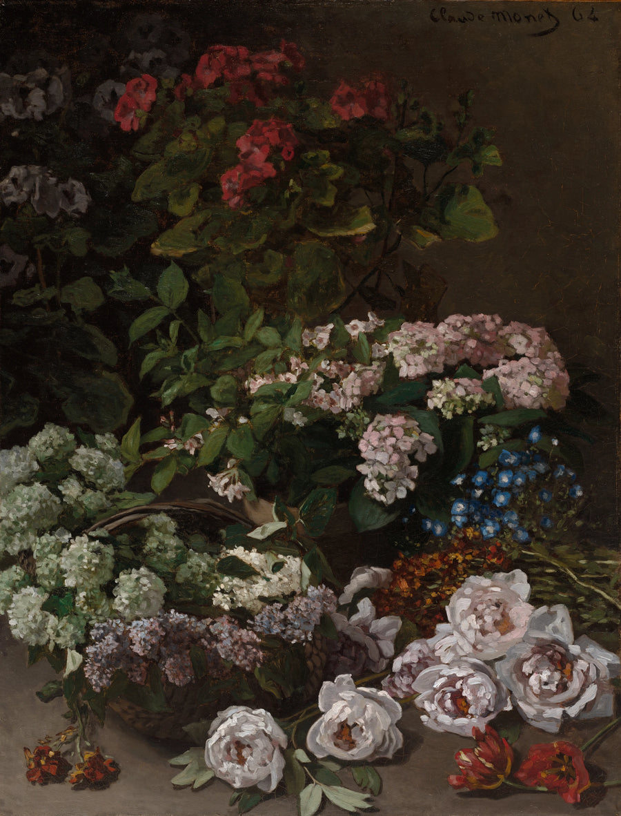 Bahar çiçekleri W20 - Claude Monet