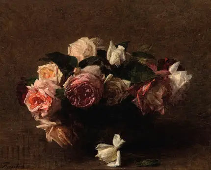 Gül Çiçekleri (Rosario) - Henri Fantin-Latour