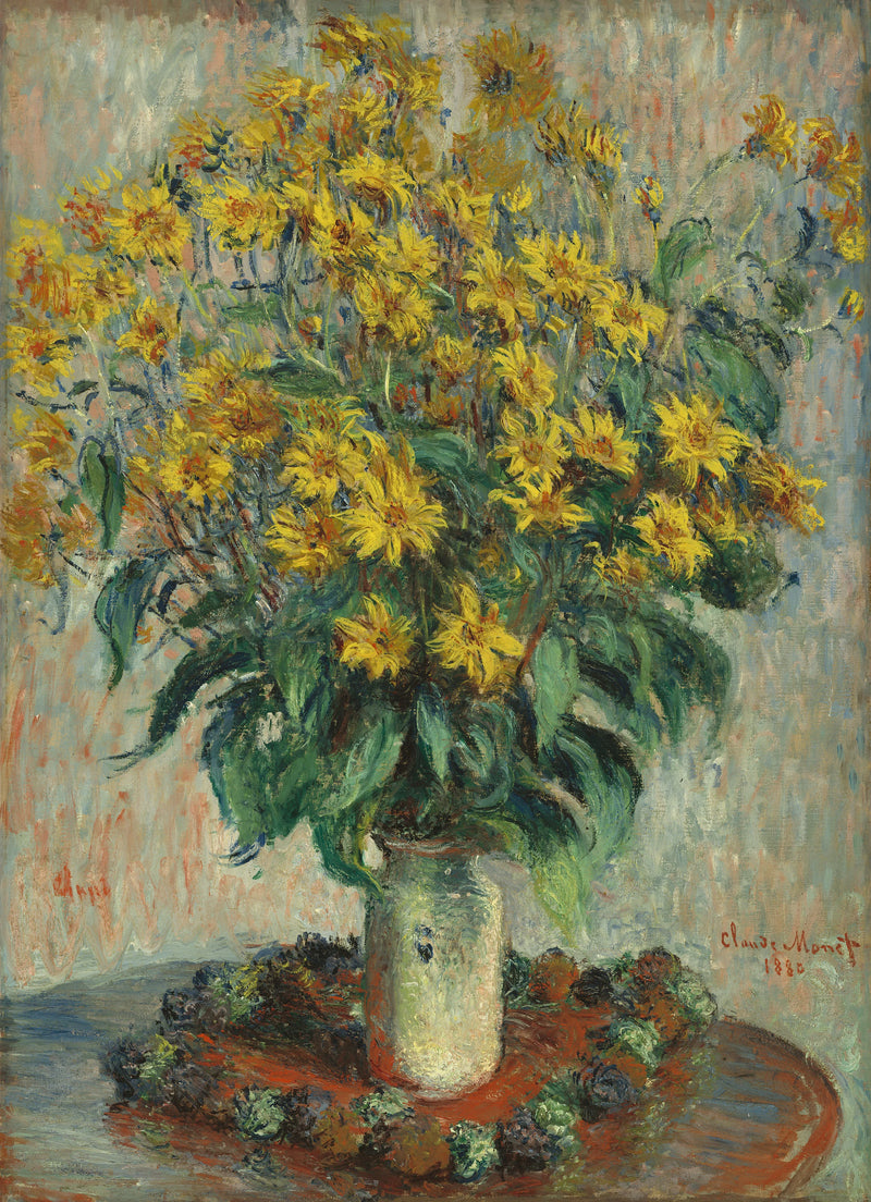 Yer elması çiçekleri W629 - Claude Monet