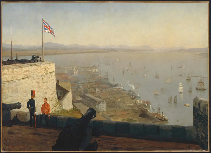 Saint-Laurent Nehri, Citadelle'den, Quebec - Albert Bierstadt